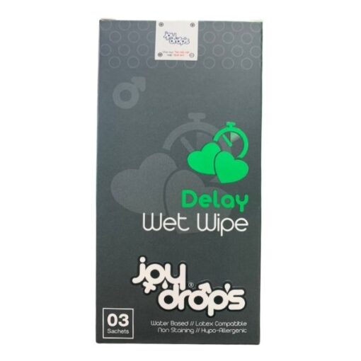 JoyDrops Delay Wet Wipe kéo dài thời gian quan hệ