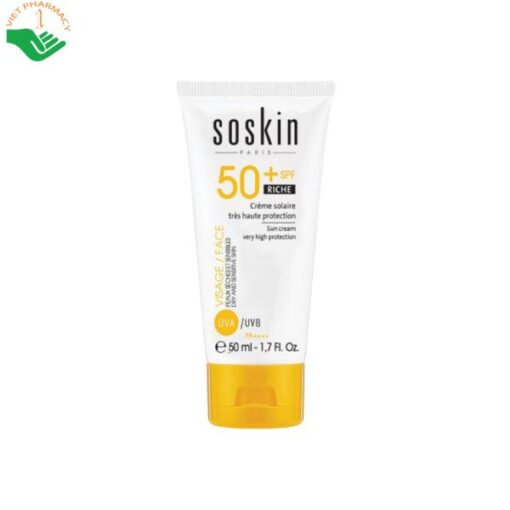 Kem chống nắng Soskin Sun Cream Very High Protection SPF50+