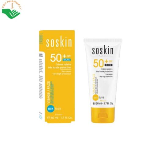 Kem chống nắng Soskin Sun Cream Very High Protection SPF50+