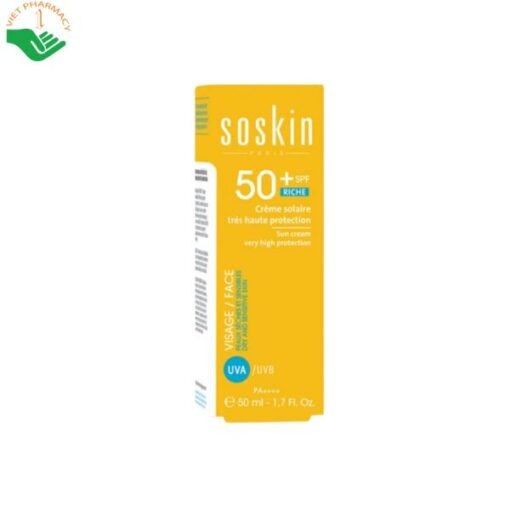 Kem chống nắng Soskin Sun Cream Very High Protection SPF50+