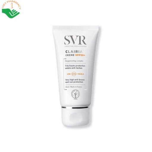 Kem chống nắng hỗ trợ làm mờ vết nám SVR CLAIRIAL Creme SPF50+