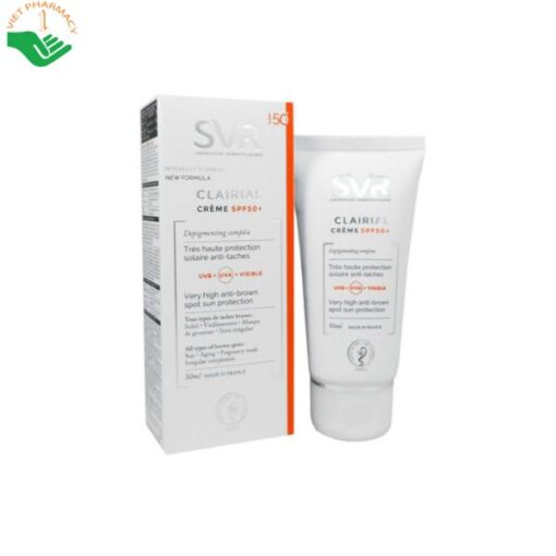 Kem chống nắng hỗ trợ làm mờ vết nám SVR CLAIRIAL Creme SPF50+