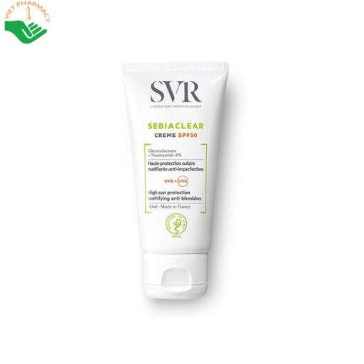 Kem chống nắng giảm mụn SVR Sebiaclear Crème SPF50