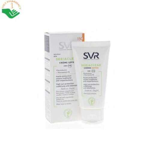 Kem chống nắng giảm mụn SVR Sebiaclear Crème SPF50