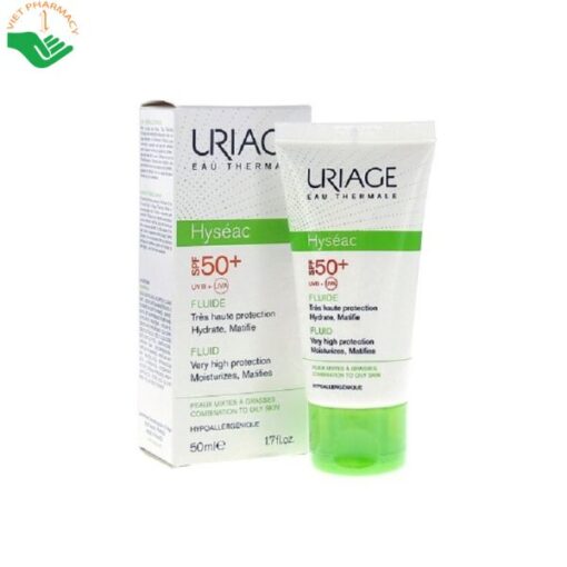 Kem chống nắng dành cho da dầu và mụn Uriage Hyseac Fluide SPF 50