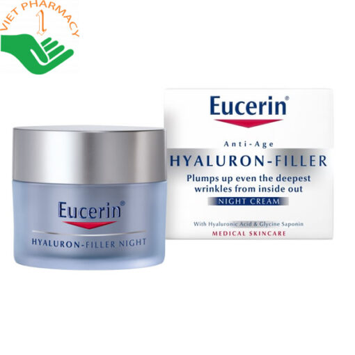 Kem chăm sóc da ban đêm Eucerin Hyaluron Filler Night Cream ngừa lão hóa