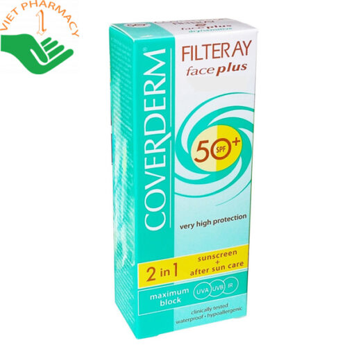 Kem chống nắng Coverderm Filteray Face Plus Oily/ Acneic SPF 50+