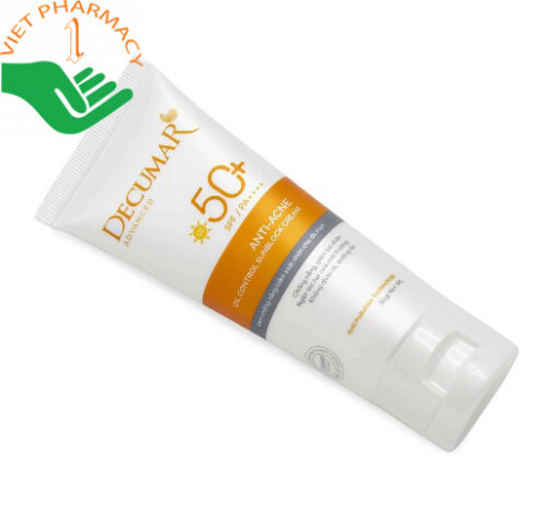 Kem chống nắng dành cho da mụn Decumar Anti- Acne Oil Control Sunblock Cream SPF 50+