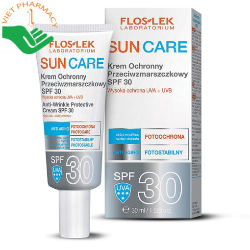 Kem chống nắng Floslek SUN CARE Krem Ochronny Przeciwzmarszczkowy SPF 30