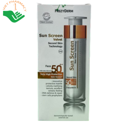 Kem chống nắng Frezyderm Sun Screen Velvet Face SPF 50+