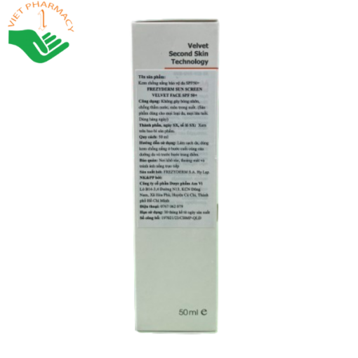 Kem chống nắng Frezyderm Sun Screen Velvet Face SPF 50+