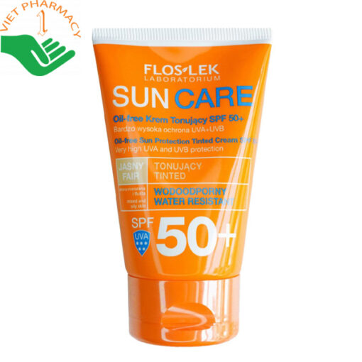 Kem chống nắng Floslek Sun Care Oil-Free Toning Cream SPF 50+