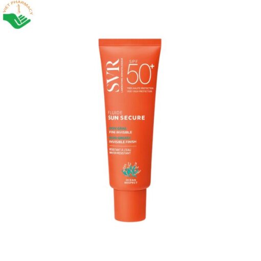 Kem chống nắng trong suốt và không gây nhờn da SVR Sun Secure Fluide SPF50+