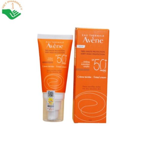 Kem chống nắng thay kem nền Avene Very High Protection Tinted Fluid SPF50+