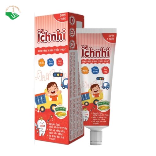 Kem đánh răng thảo dược Ích Nhi dưới 6 tuổi