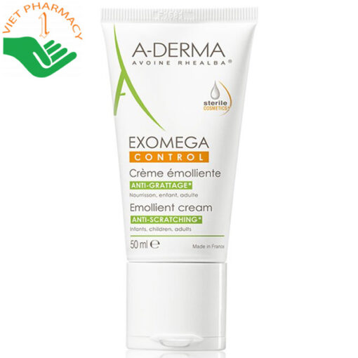 Kem dưỡng ẩm A Derma Exomega Control Emollient Cream