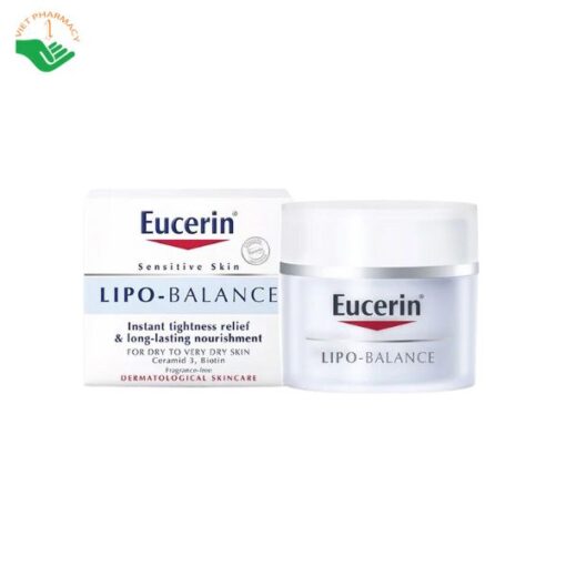 Kem dưỡng ẩm cho da mặt Eucerun Sensitive skin lipo-Balancce