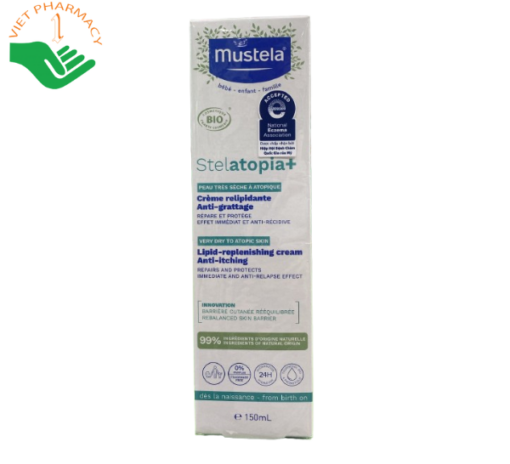 Kem dưỡng da cho bé Mustela Stelatopia Emollient Cream 200ml