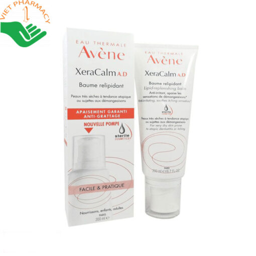 Kem dưỡng ẩm Eau Thermale Avène Xeracalm A.D ngừa khô da (200ml)