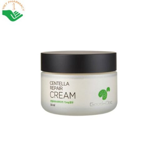 Kem dưỡng ẩm phục hồi rau má GoodnDoc Centella Repair Cream