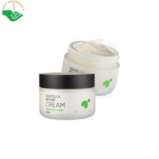 Kem dưỡng ẩm phục hồi rau má GoodnDoc Centella Repair Cream