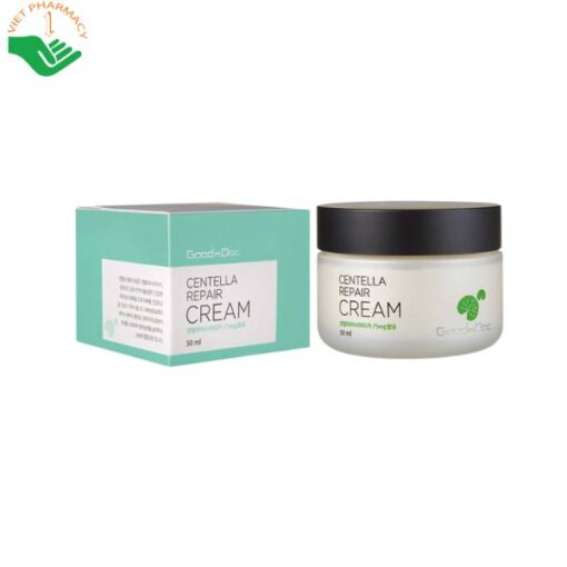 Kem dưỡng ẩm phục hồi rau má GoodnDoc Centella Repair Cream