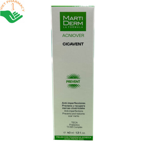 Kem dưỡng Martiderm Acniover Cicavent Prevent giảm mụn ngừa thâm