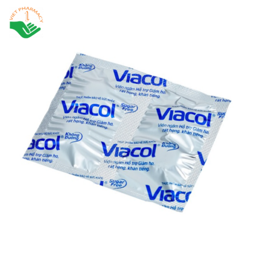 Kẹo ngậm ho không đường Viacol