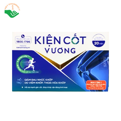 Kiện Cốt Vương - Giảm đau nhức khớp do viêm khớp hộp 20 viên