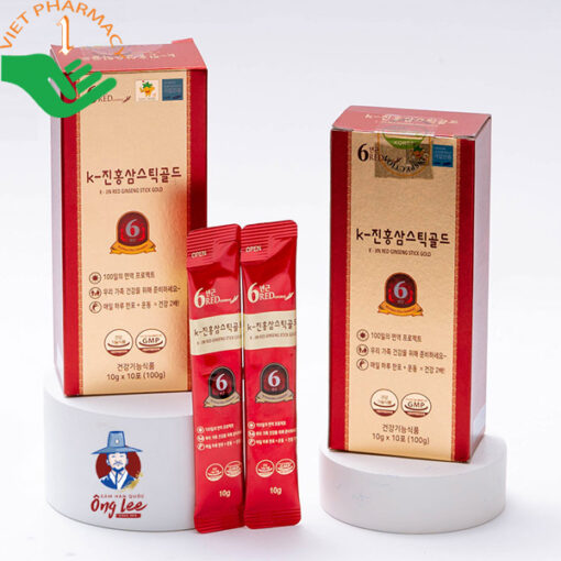 Hồng sâm cô đặc Hàn Quốc K-JIN RED GINSENG STICK GOLD 10 gói