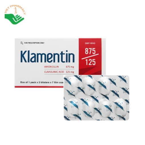 Thuốc kháng sinh Klamentin 875mg/125mg