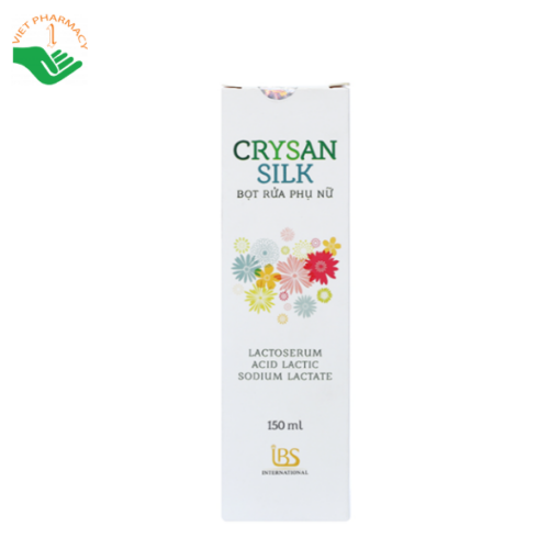 Dung dịch vệ sinh phụ nữ Crysan Silk Lactoserum Acid Lactic Sodium Lactate 150ml