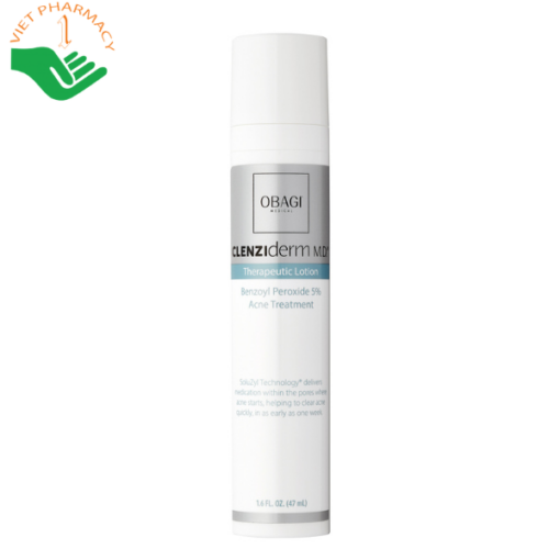 Lotion chấm mụn chứa 5% Benzoyl Peroxide Obagi CLENZIderm MD Therapeutic