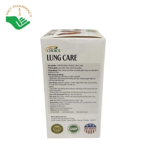 Lung Care - Giúp giảm nguy cơ mắc bệnh đường hô hấp