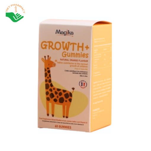 Kẹo dẻo hỗ trợ phát triển thể chất cho trẻ em Magika Growth+ Gummies