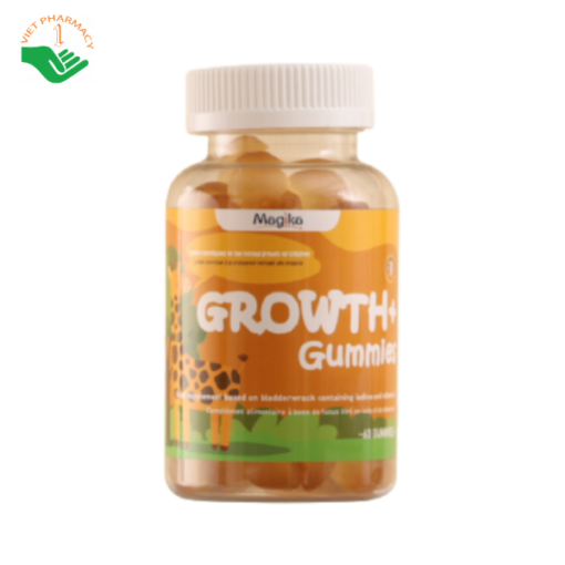 Kẹo dẻo hỗ trợ phát triển thể chất cho trẻ em Magika Growth+ Gummies