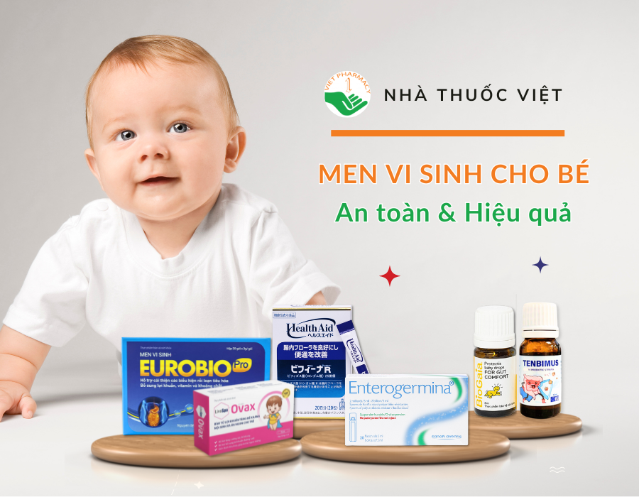 Các loại men vi sinh cho bé an toàn và hiệu quả