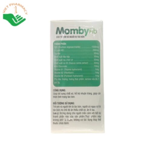 Momby Fib điều trị táo bón giúp trẻ ăn ngon