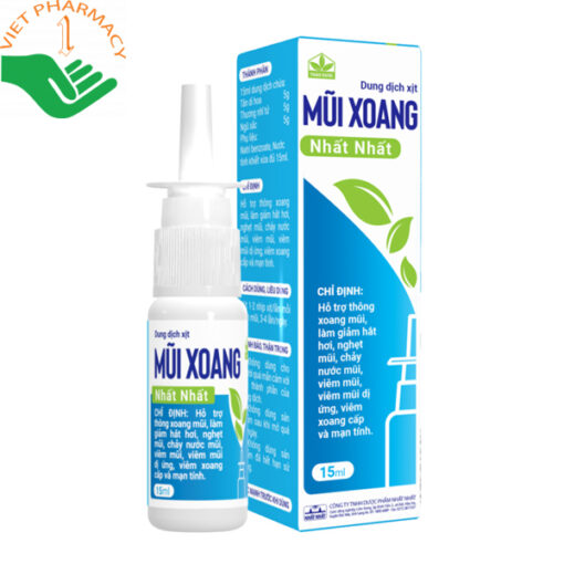 Xịt Mũi Xoang Nhất Nhất hỗ trợ trị nghẹt mũi, viêm xoang dị ứng