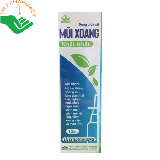 Xịt Mũi Xoang Nhất Nhất hỗ trợ trị nghẹt mũi, viêm xoang dị ứng