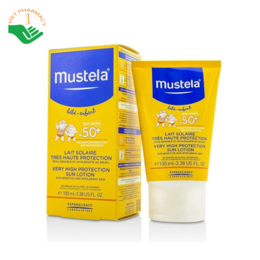 Kem chống nắng Mustela Very High Protection Sun Lotion SPF 50+