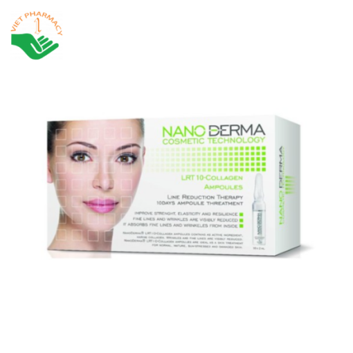 Tinh chất chống nhăn da Nano-Derma Lrt10 Collagen Ampoules