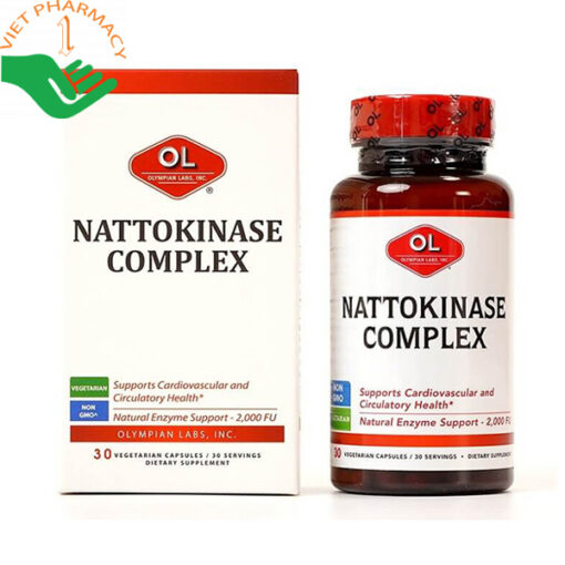 Viên uống Nattokinase Complex điều trị hỗ trợ đột quỵ, tai biến