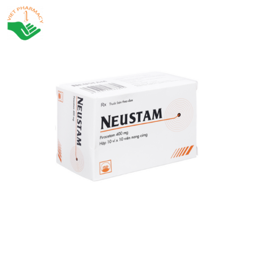 Neustam 400mg Pymepharco điều trị rung giật cơ, thiếu máu não