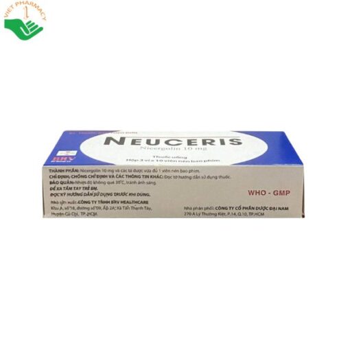 Neuceris 10mg - Điều trị rối loạn tuần hoàn não