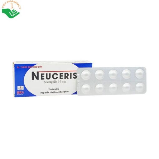 Neuceris 10mg - Điều trị rối loạn tuần hoàn não