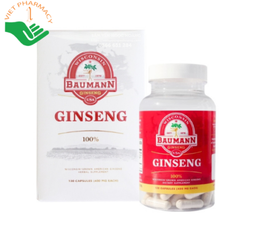 Nhân sâm Mỹ Wisconsin Baumann Ginseng USA