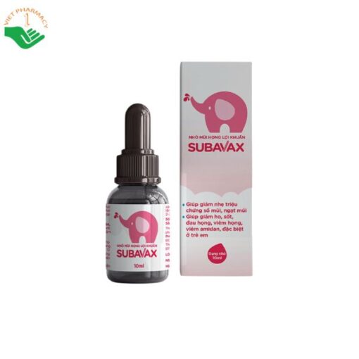 Nhỏ mũi họng lợi khuẩn Subavax 10ml