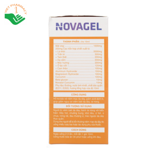 Novagel Dân Khang -  Hỗ trợ bảo vệ niêm mạc dạ dày, giảm acid dịch vị