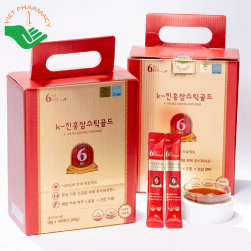 Hồng sâm cô đặc Hàn Quốc K Jin Red Ginseng Stick Gold 100 gói